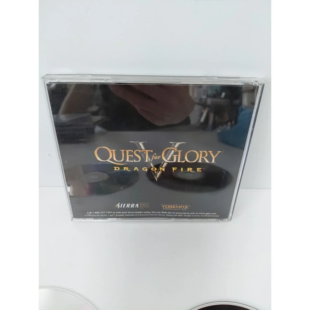 Quest for Glory V: Dragon Fire PC Game 1998 2‎ Disc - Discs EX